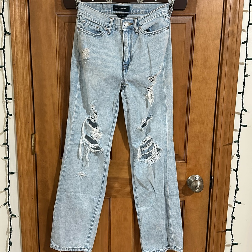light wash ripped skater jeans